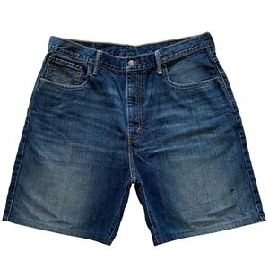 Levi's 569 Men’s Size 36 Dark Wash Denim Jean Shorts - Cotton